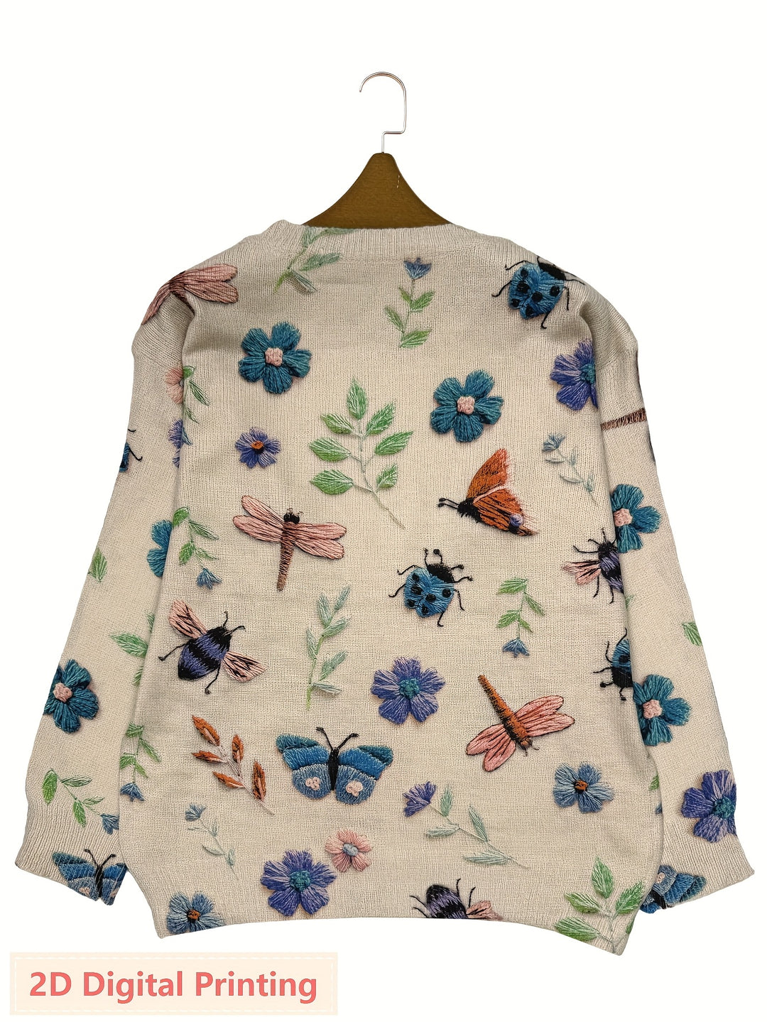 Cynthia | Botanical Crew Neck Sweater