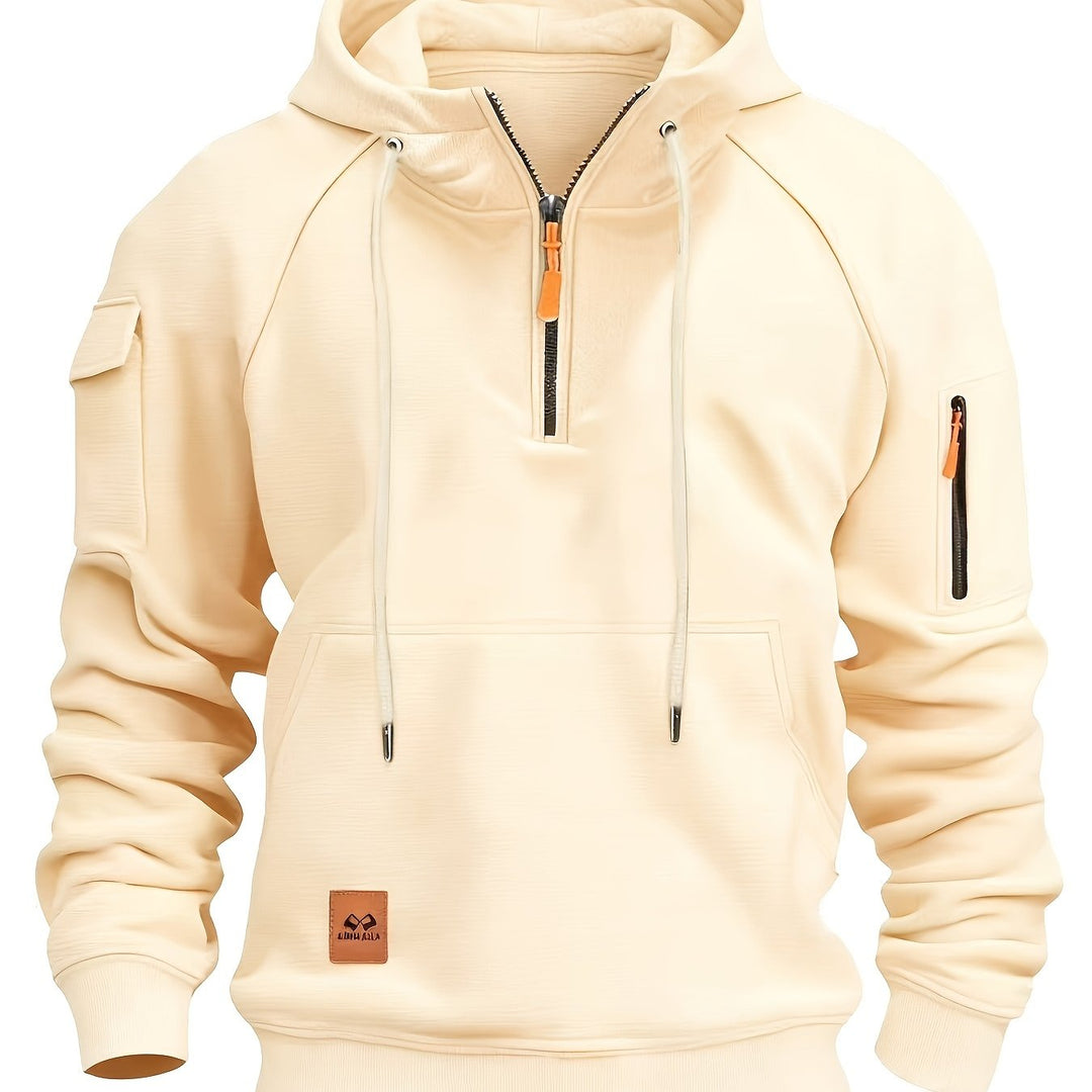 Brennan | Rugged Quarter-Zip Hoodie