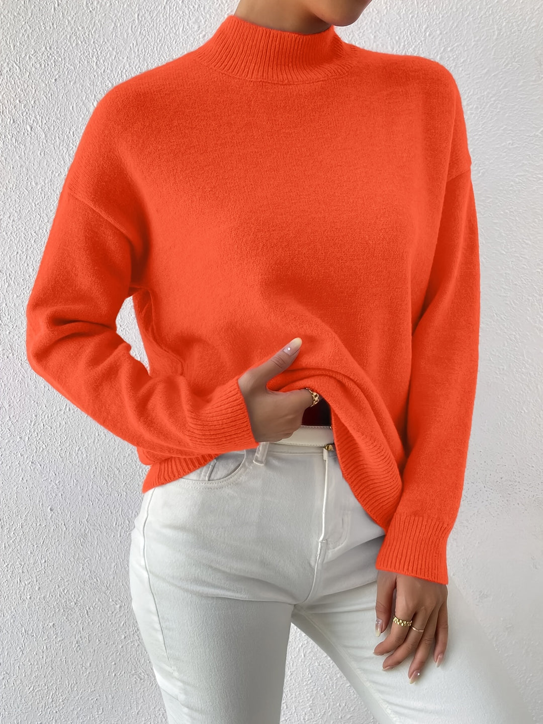 Annika | Refined Mock Neck Sweater