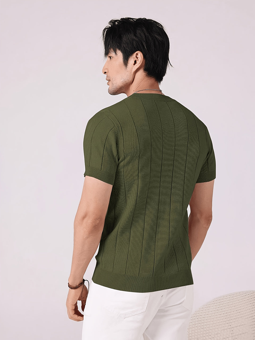 Landon | Ribbed Short-Sleeve Top