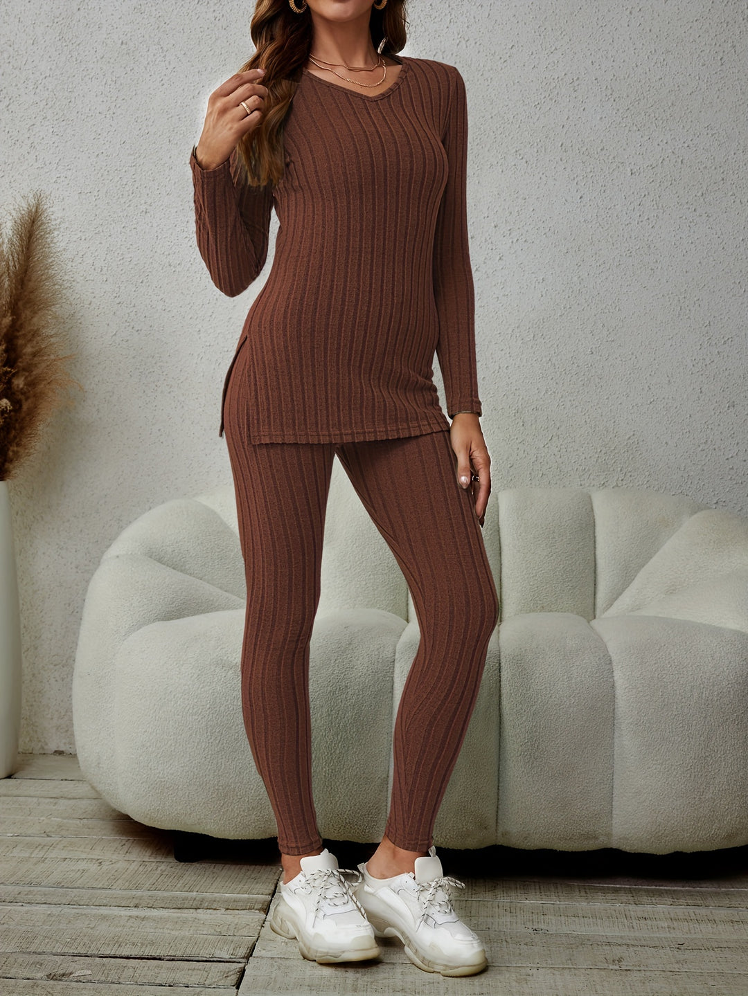 Tabitha | Ribbed Loose-Fit Two-Piece Set