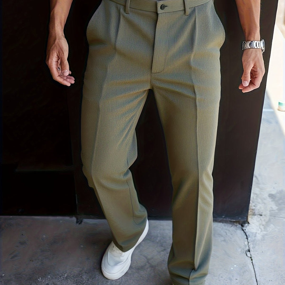 Jonathan | Tailored Straight-Leg Trousers