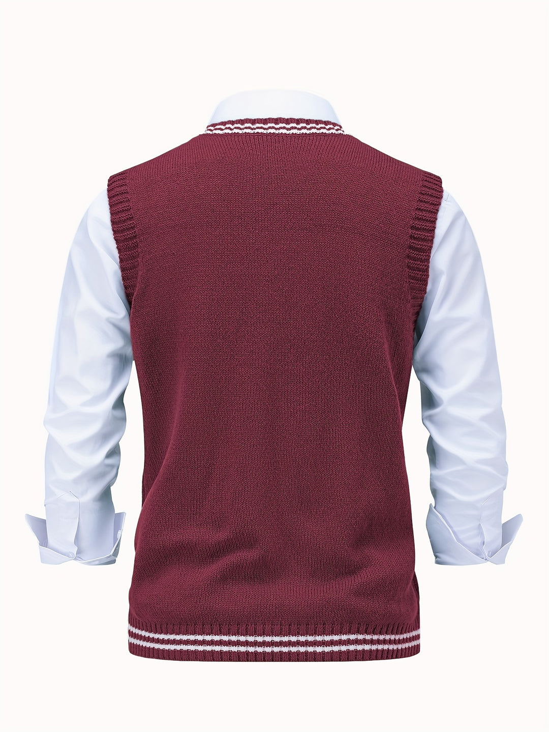 Graham | Cable-Knit V-Neck Vest