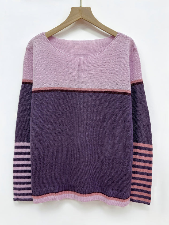 Sabine | Boat-Neck Color-Block Sweater