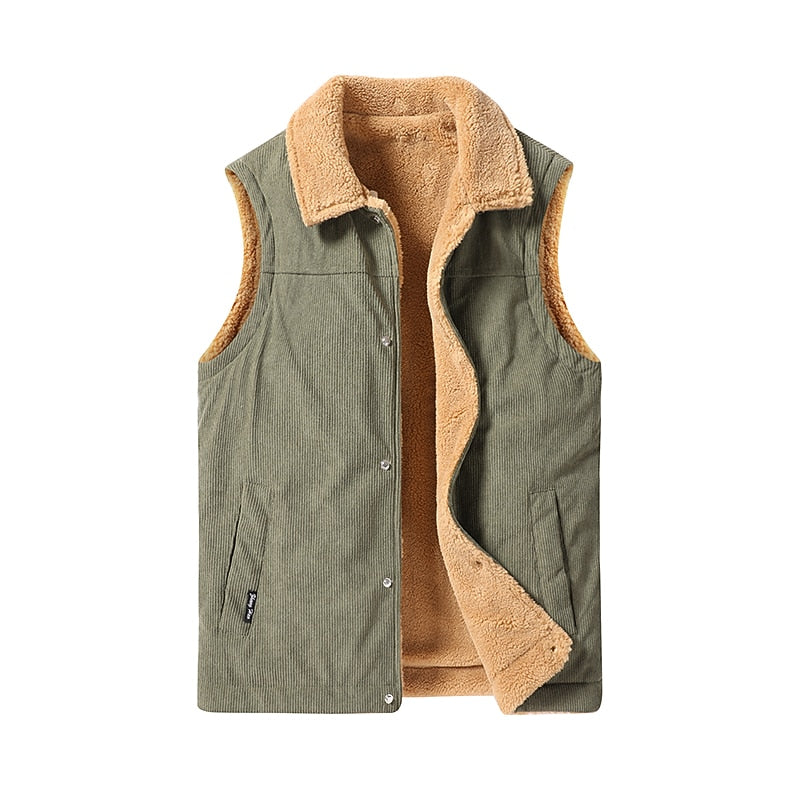 Thaddeus | Cozy Button-Front Gilet