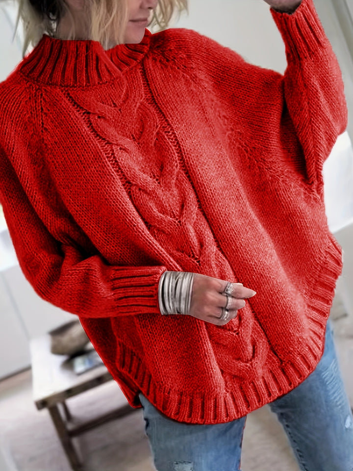 Sabina | Cozy Cable-Knit High-Neck Sweater
