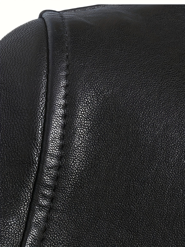 Bruno | Classic Stand-Collar Moto Jacket