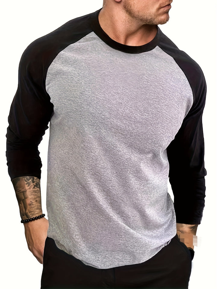 Roman | Two-Tone Raglan Long Sleeve Top