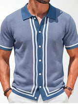 Winston | Retro Striped Short-Sleeve Shirt