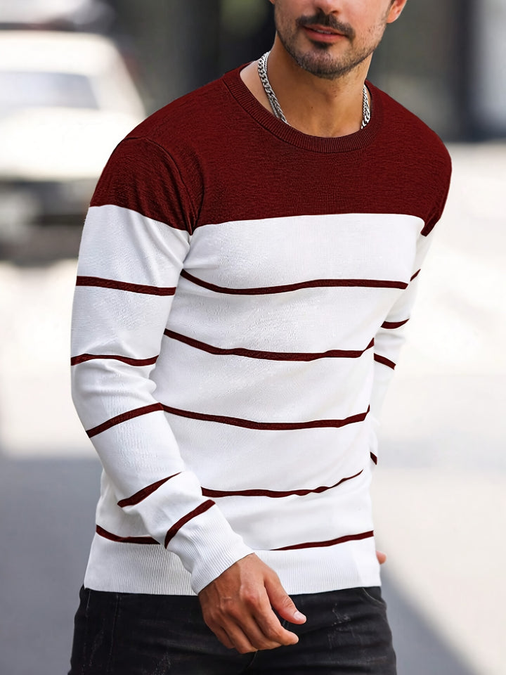 Bennington | Classic Striped Crew Neck Sweater