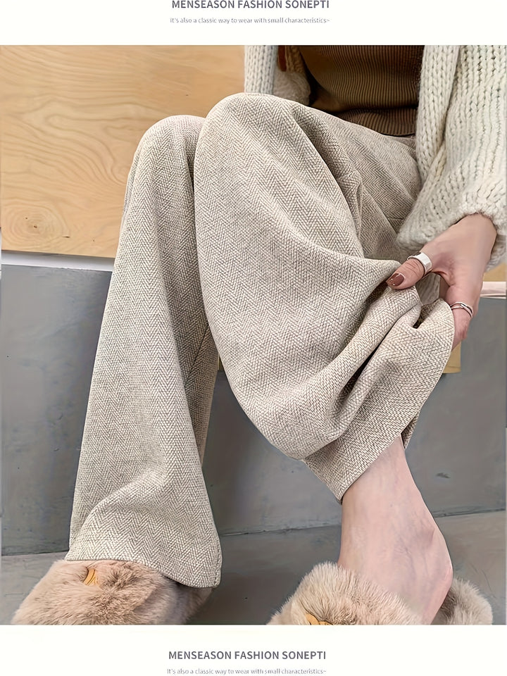 Penelope | High-Waisted Wide-Leg Trousers