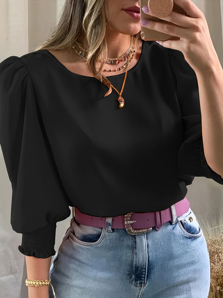 Maren | Refined Puff-Sleeve Blouse