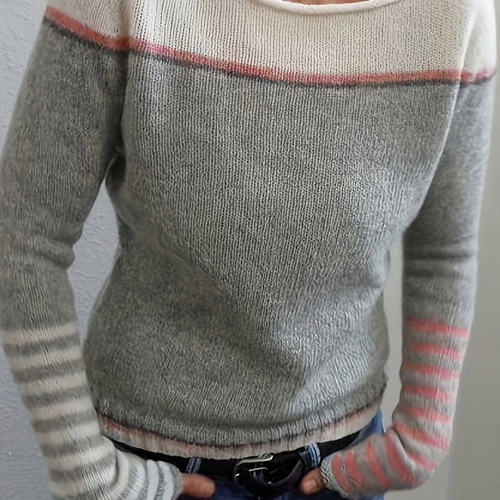 Sabine | Boat-Neck Color-Block Sweater