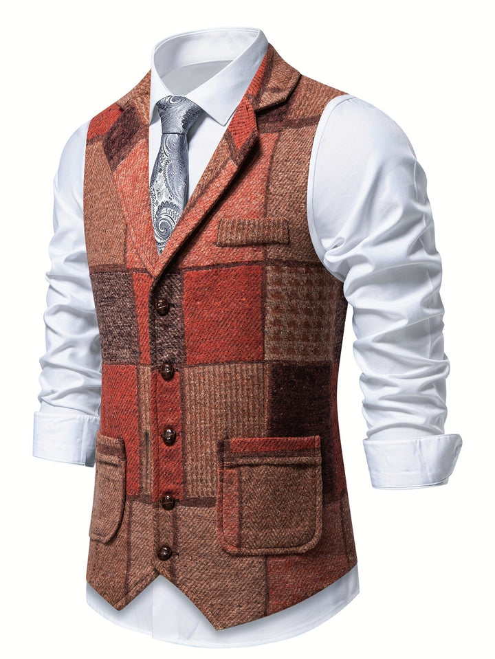 Trevor | Classic Herringbone Vest