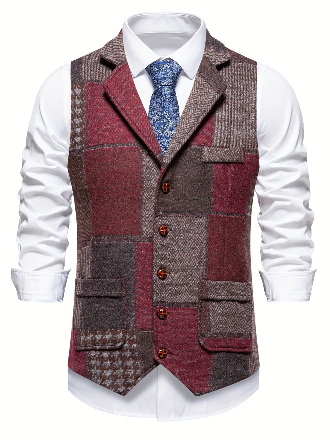 Trevor | Classic Herringbone Vest