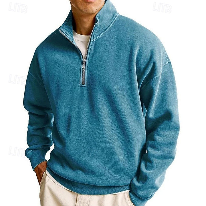 Ashton | Quarter-Zip Stand Collar Sweatshirt