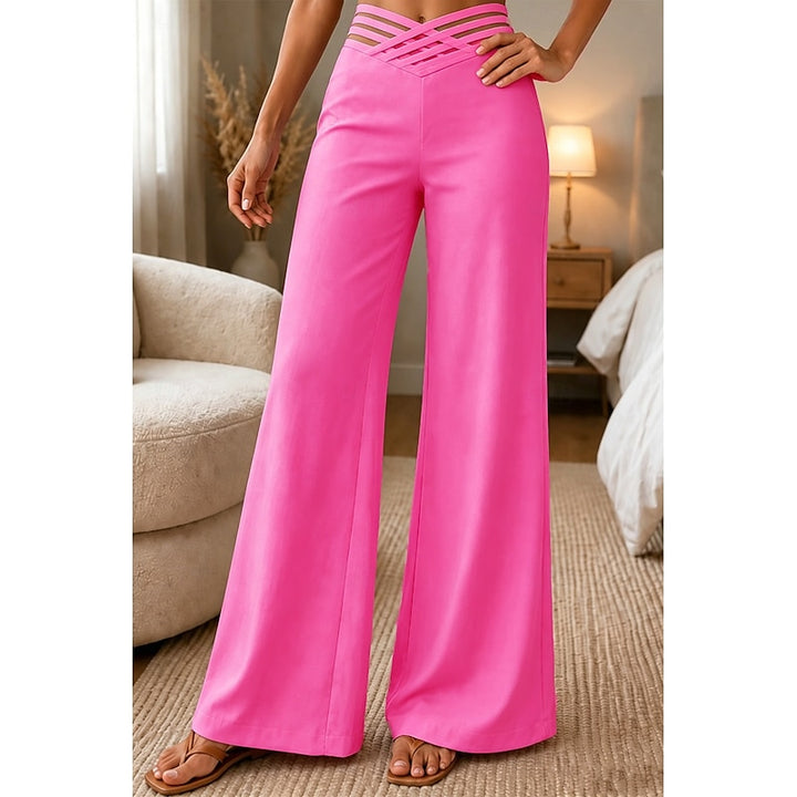 Hazel | High-Waisted Wide-Leg Trousers