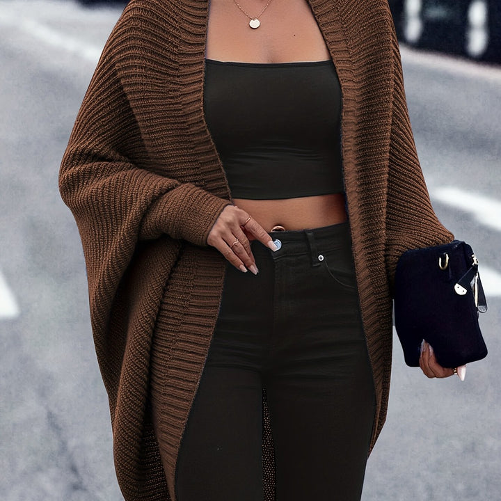 Vanessa | Christmas Draped Open-Front Cardigan