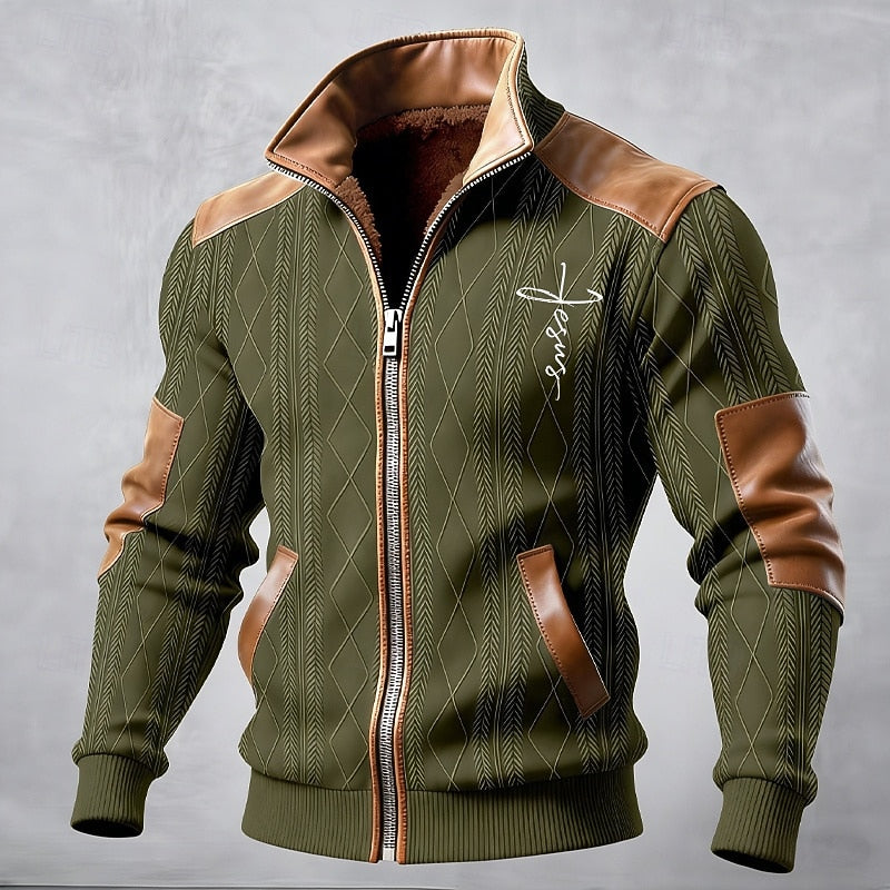 Baxter | Contrast Stand-Collar Jacket