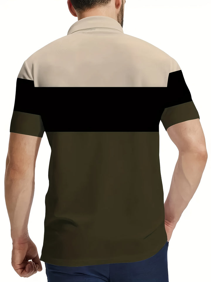 Theodore | Color-Block Short Sleeve Polo
