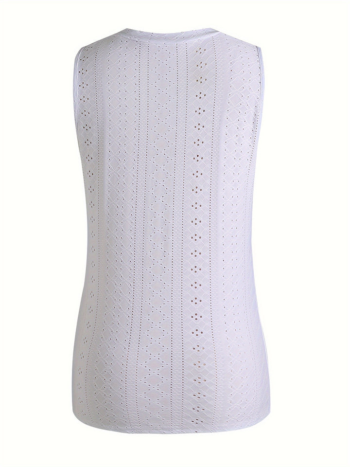 Juniper | Eyelet Sleeveless Tank Top