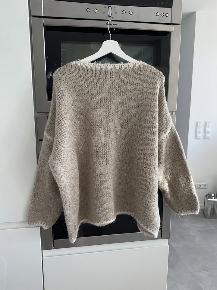 Cressida | Relaxed Boat Neck Sweater