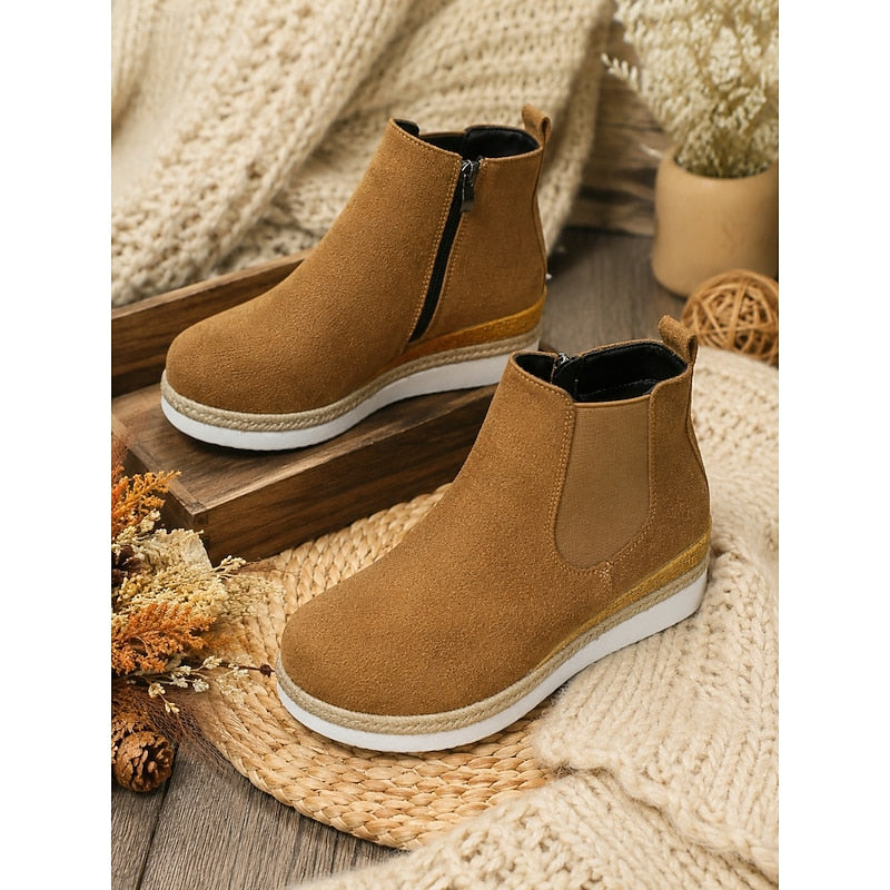 Marjorie | Wedge Chelsea Ankle Boots