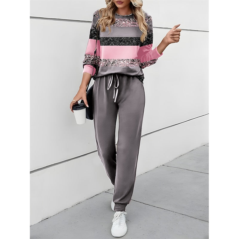 Helena | Relaxed Color-Block Two-Piece Set