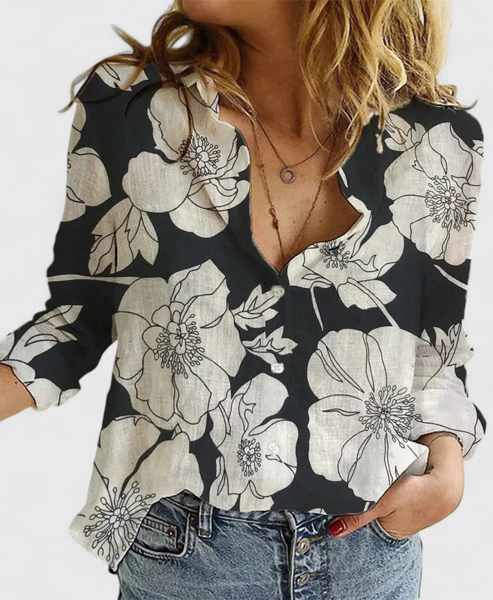 Ingrid | Relaxed Button-Up Blouse