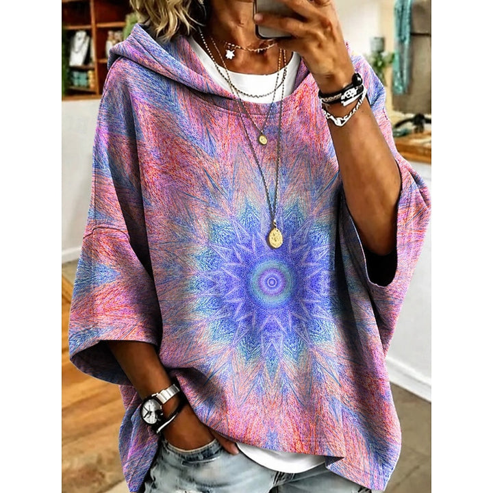 Noreen | Floral Print Hoodie