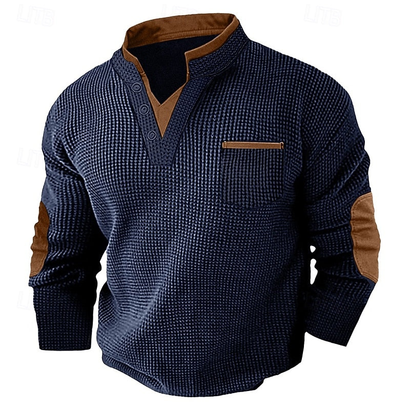 Dexter | Textured Button Henley