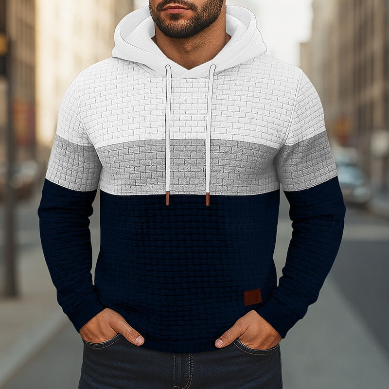 Wesley | Color Block Hooded Pullover