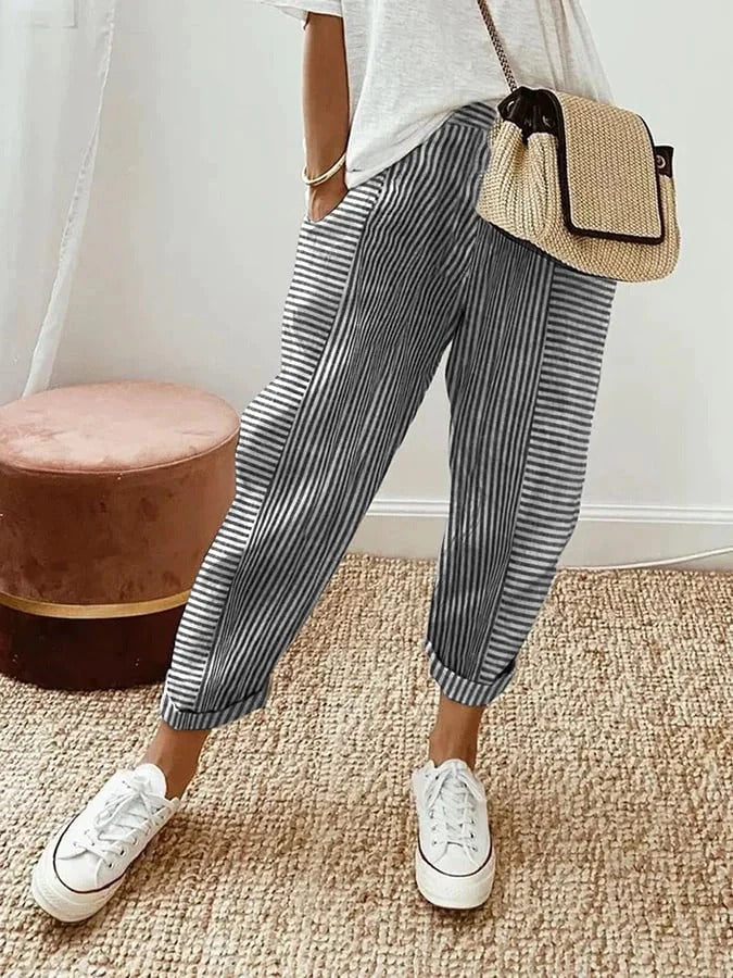 Harriet | Striped Relaxed Summer Pants
