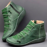 Wren | Laced Side-Zip Ankle Boots