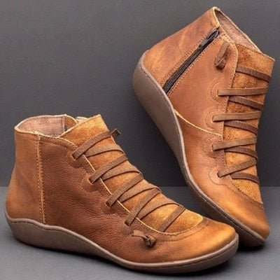 Wren | Laced Side-Zip Ankle Boots