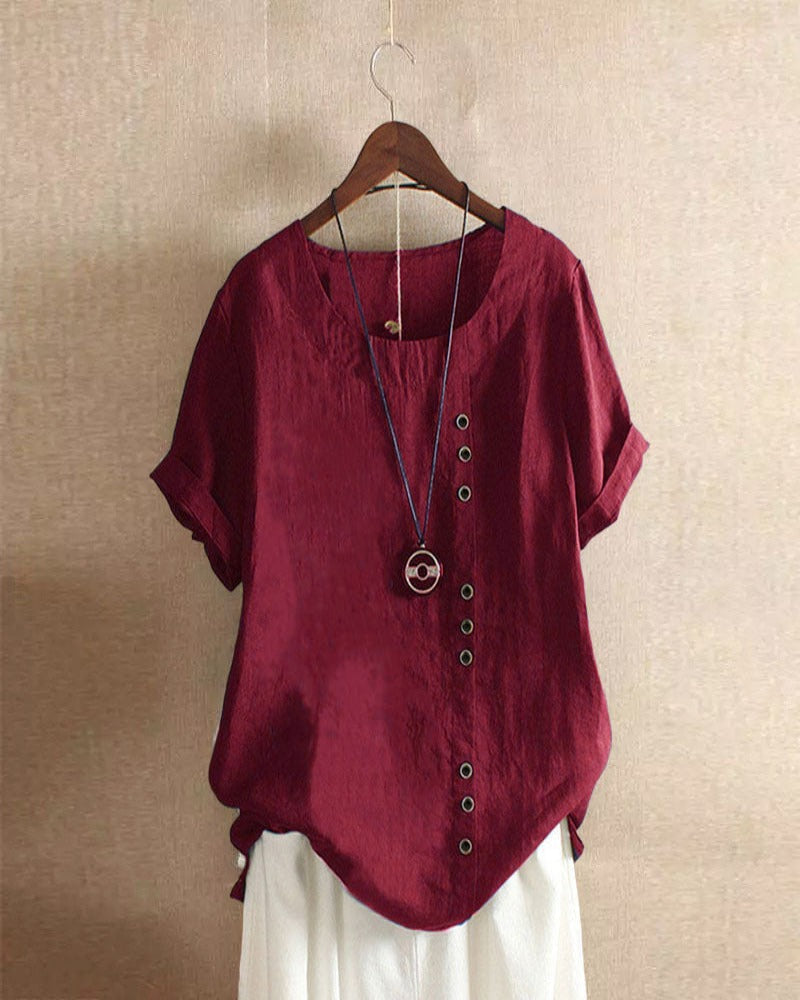 Olivia | Classic Button Detail Blouse