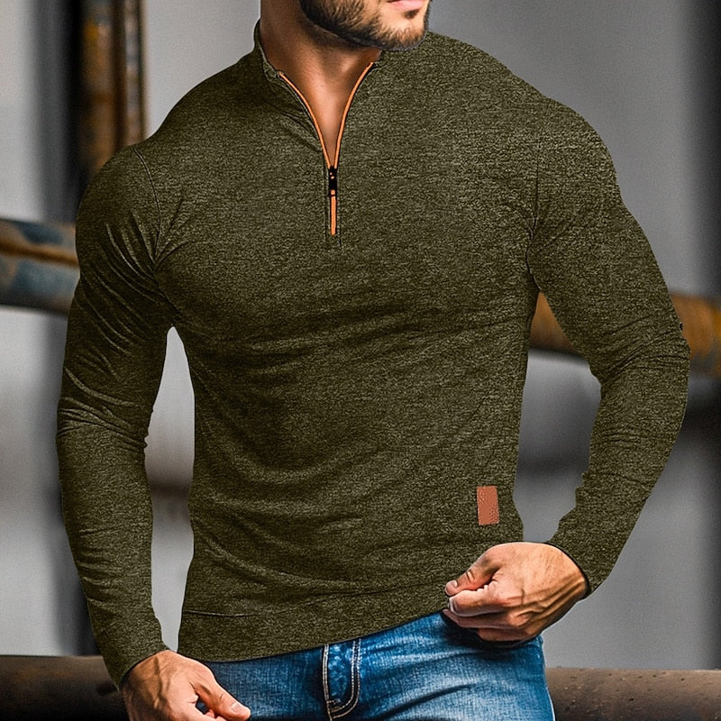Hartley | Quarter-Zip Long Sleeve Polo Shirt