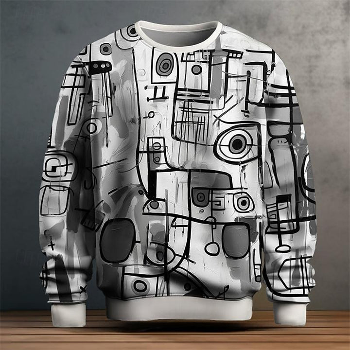 Ezra | Artful Crew Neck Sweatshirt