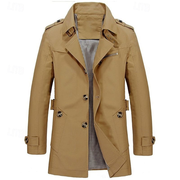 Harold | Refined Single-Breasted Trench Coat