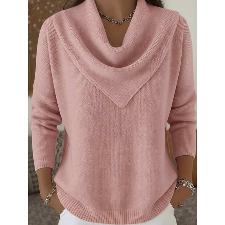 Bianca | Draped Cowl-Neck Sweater