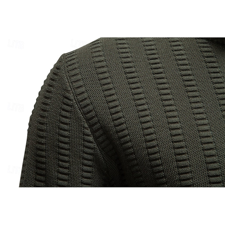 Edwin | Textured Half-Zip Sweater