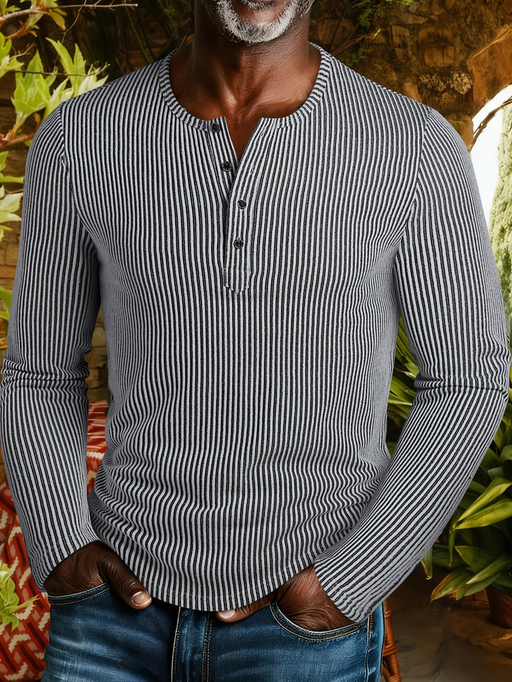 Callahan | Ribbed Long-Sleeve Henley