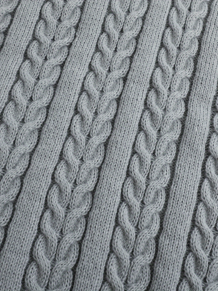 Graham | Cable-Knit V-Neck Vest