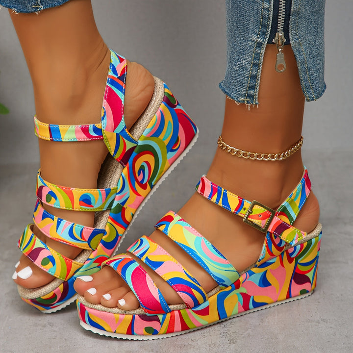 Gloria | Comfort Platform Ankle-Strap Sandals