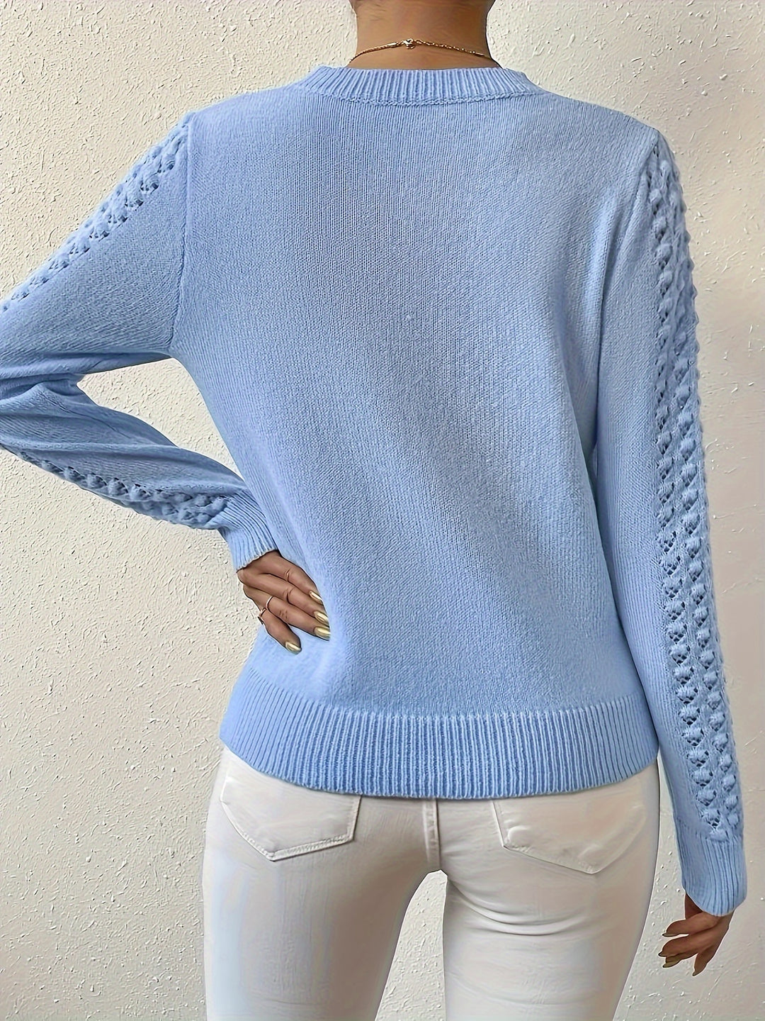Celia | Delicate Pointelle Pullover