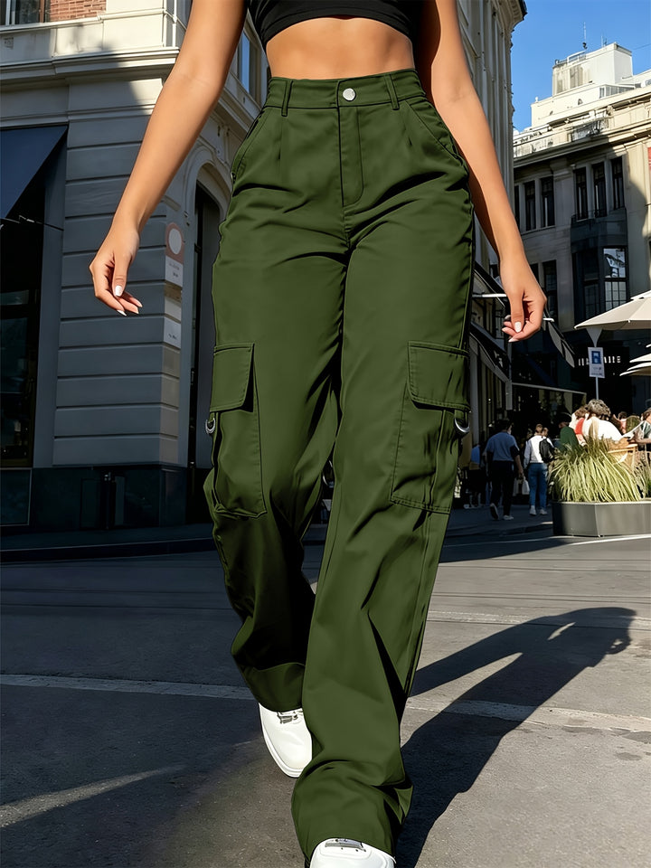 Ingrid | High-Waisted Cargo Trousers