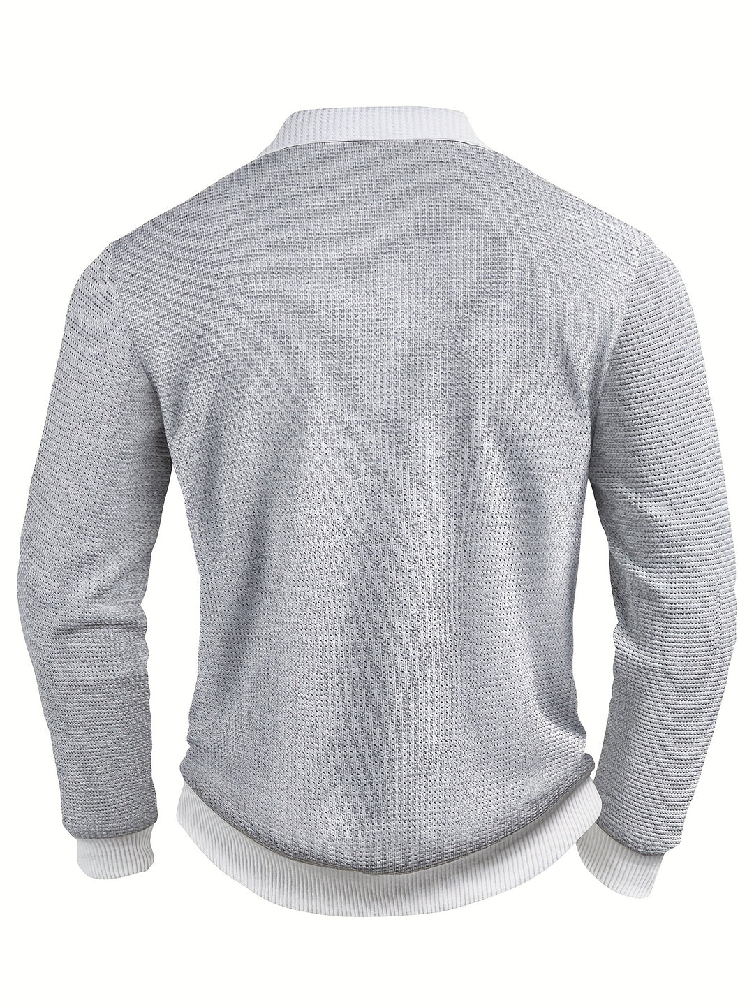 Donovan | Textured Long-Sleeve Polo Shirt