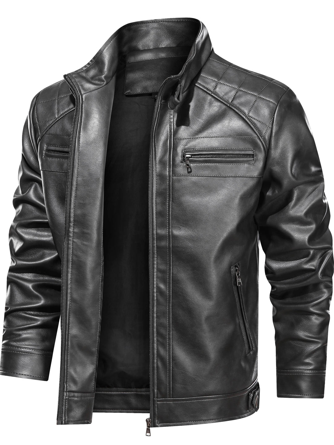 Declan | Stand-Collar Biker Jacket