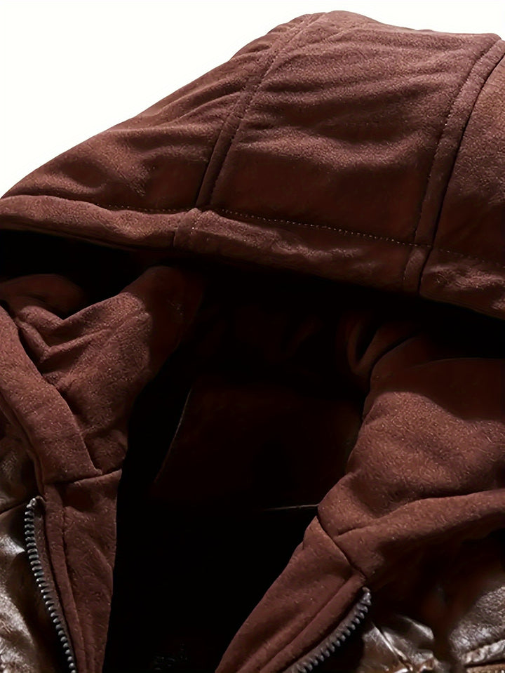 Dorian | Hooded Moto Jacket