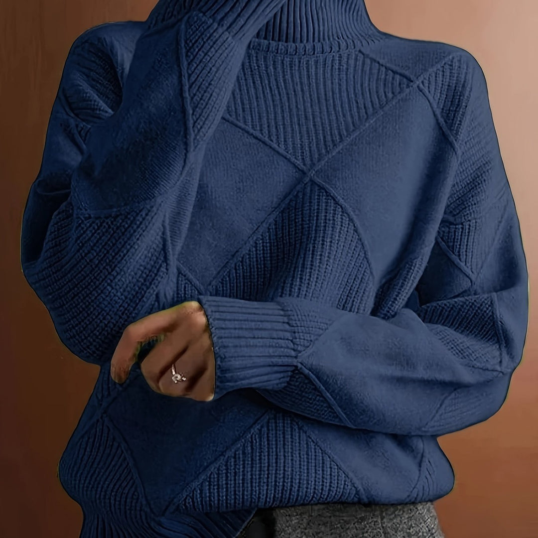 Maren | Textured Turtleneck Sweater